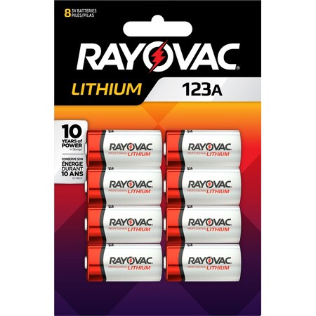Rayovac Photo Lithium 123 8Pk RL123A-8TG